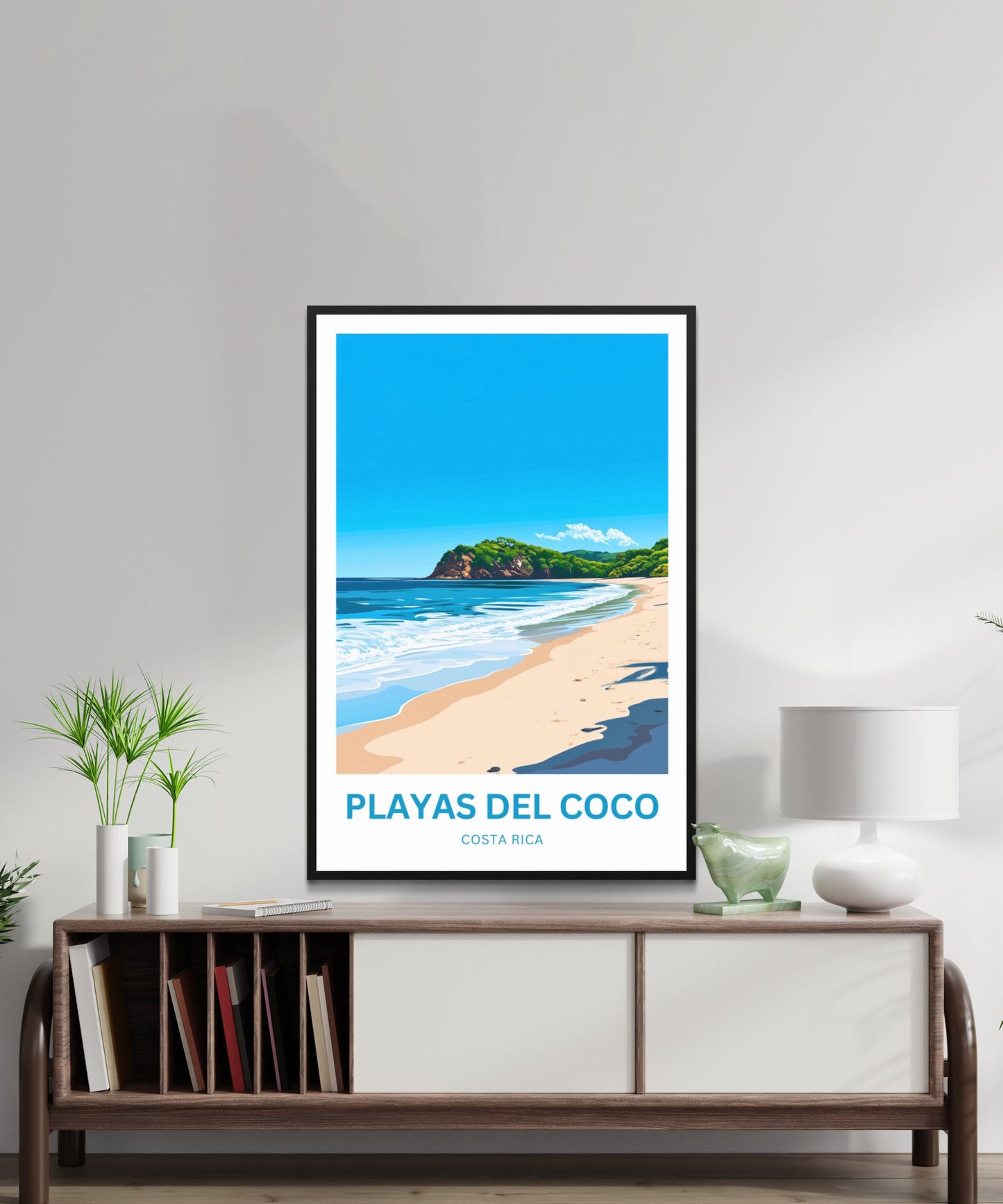 Playas del Coco Travel Poster  - Tropical Paridise in Costa Rica