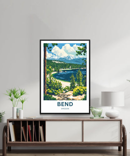 Bend Travel Poster