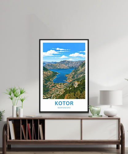 Kotor Travel Poster -   Montenegro’s Hidden Gem