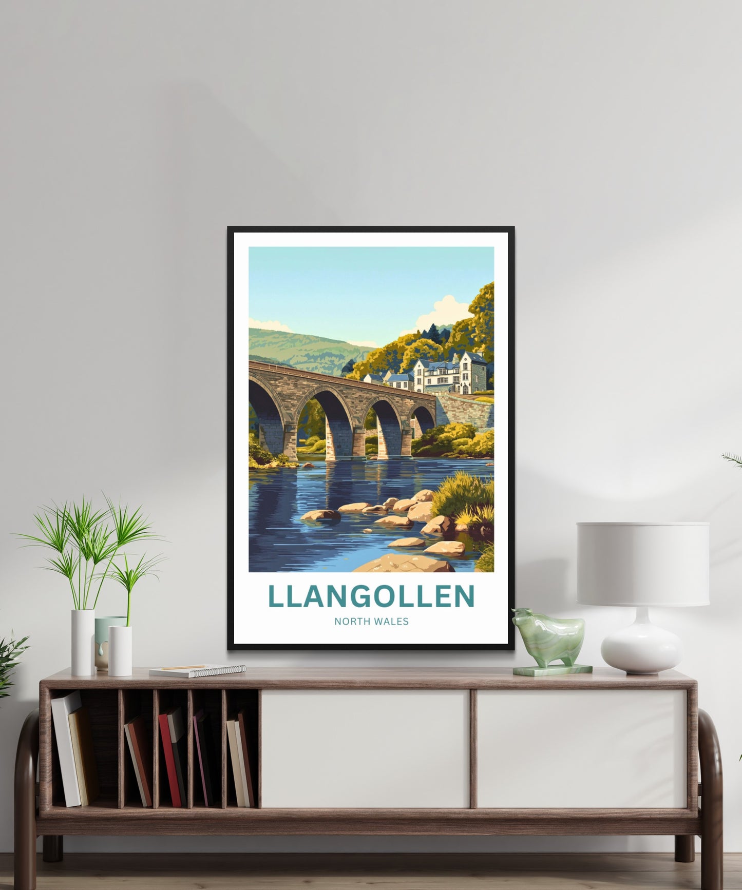 Llangollen Travel Poster - Heritage Bridge