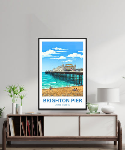 Brighton Pier Travel Poster