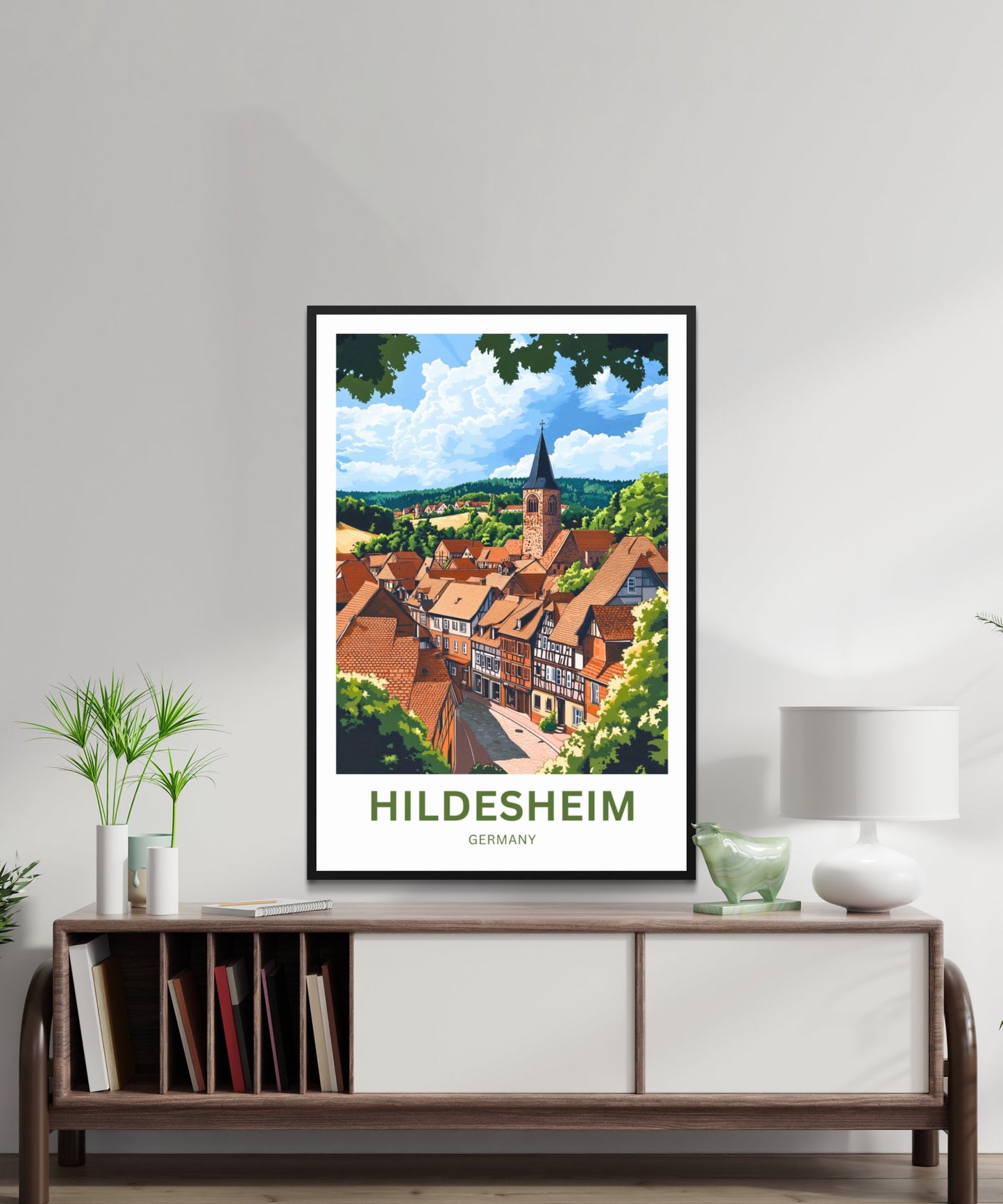Hildesheim Travel Poster- Germany’s Medieval Jewel