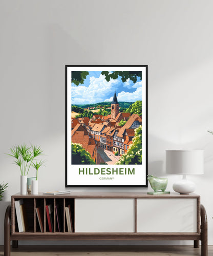 Hildesheim Travel Poster- Germany’s Medieval Jewel