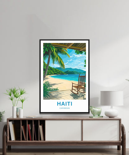 Haiti Travel Poster - Ocean Breeze Dreams