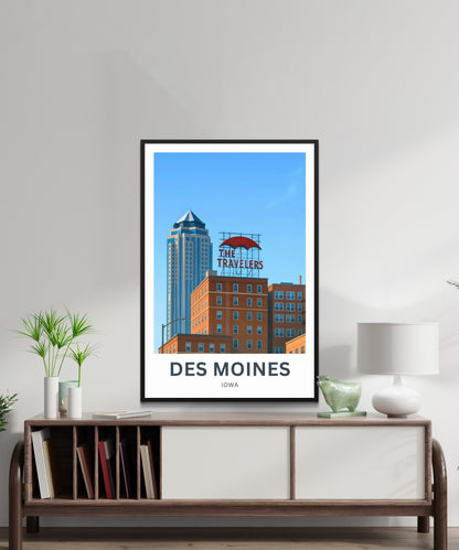 Des Moines Travel Poster