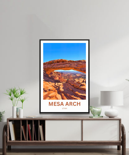Mesa Arch Travel Poster -   Iconic Rock
