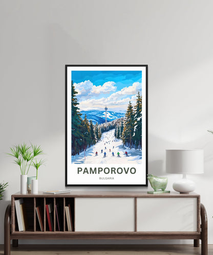 Pamporovo Travel Poster - Discover the Charm of Bulgaria Ski Resort