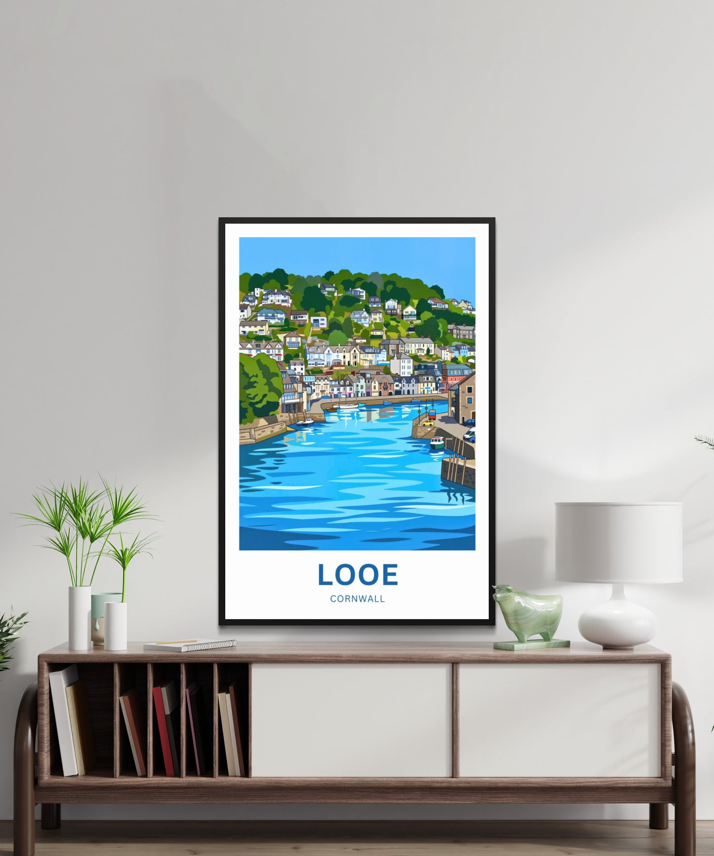 Looe  Travel Poster - Cornwall