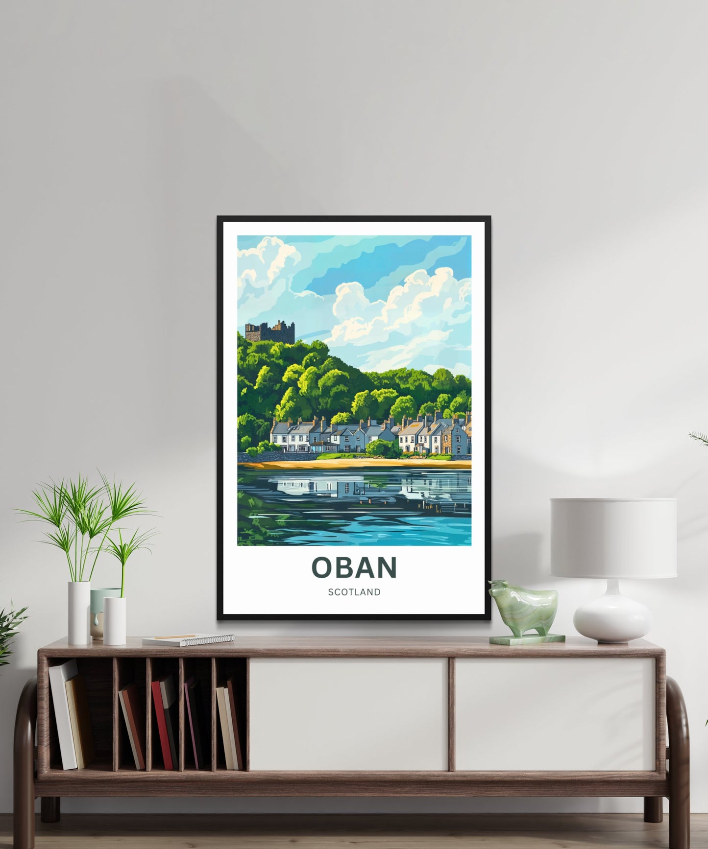 Oban Travel Poster – Castles & Coastlines