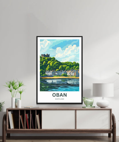 Oban Travel Poster – Castles & Coastlines