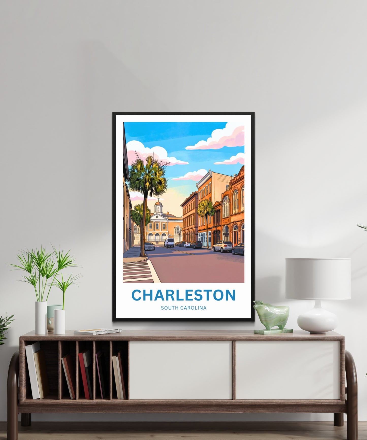 Charleston Historic District Travel Poster - Timeless Charm