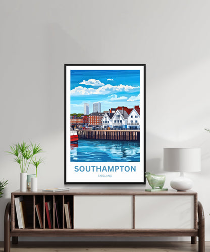 Southampton Travel Poster- Gateway to the Sea England