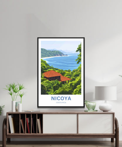 Nicoya, Costa Rica Travel Poster  -Jungle to Sea