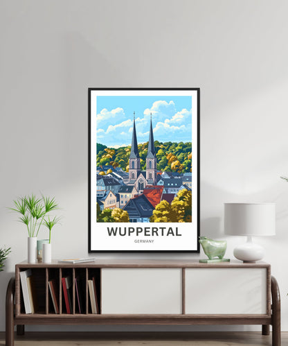 Wuppertal Travel Poster- Germany Urban Elegance
