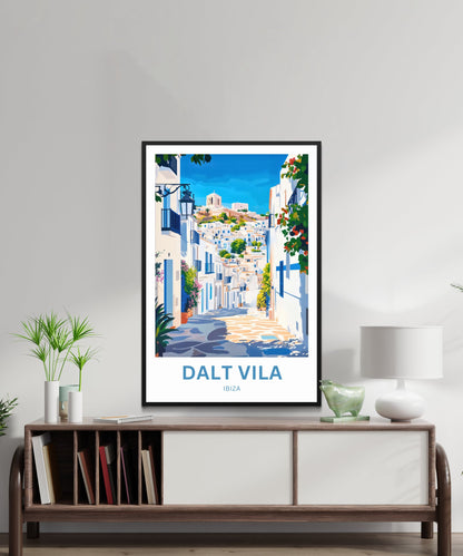 Dalt Vila Travel Poster - Winding Streets of Dalt Vila, Ibiza