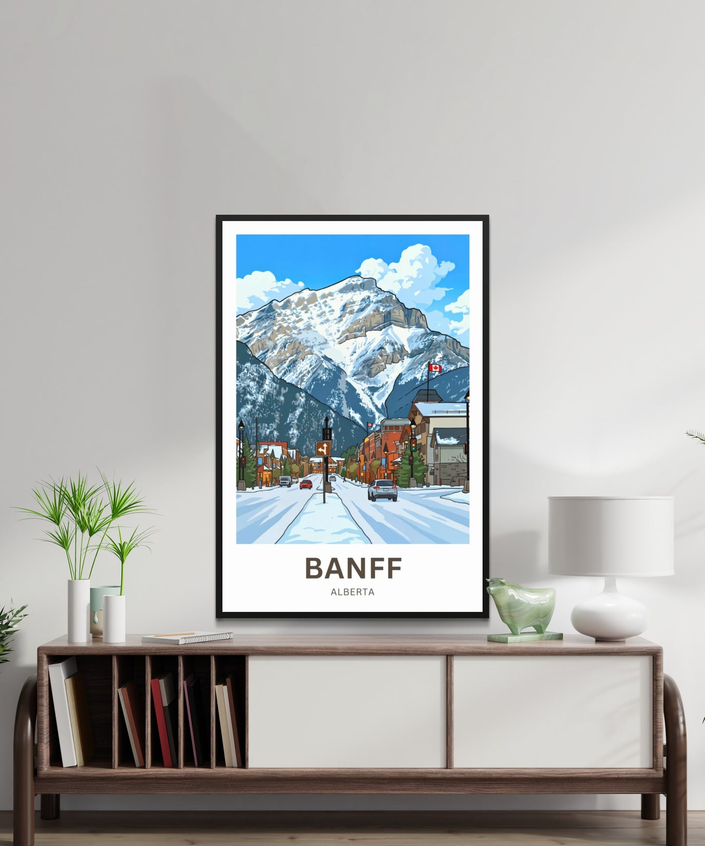 Banff Avenue Travel Poster- Alberta
