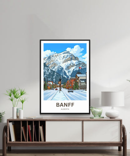 Banff Avenue Travel Poster- Alberta