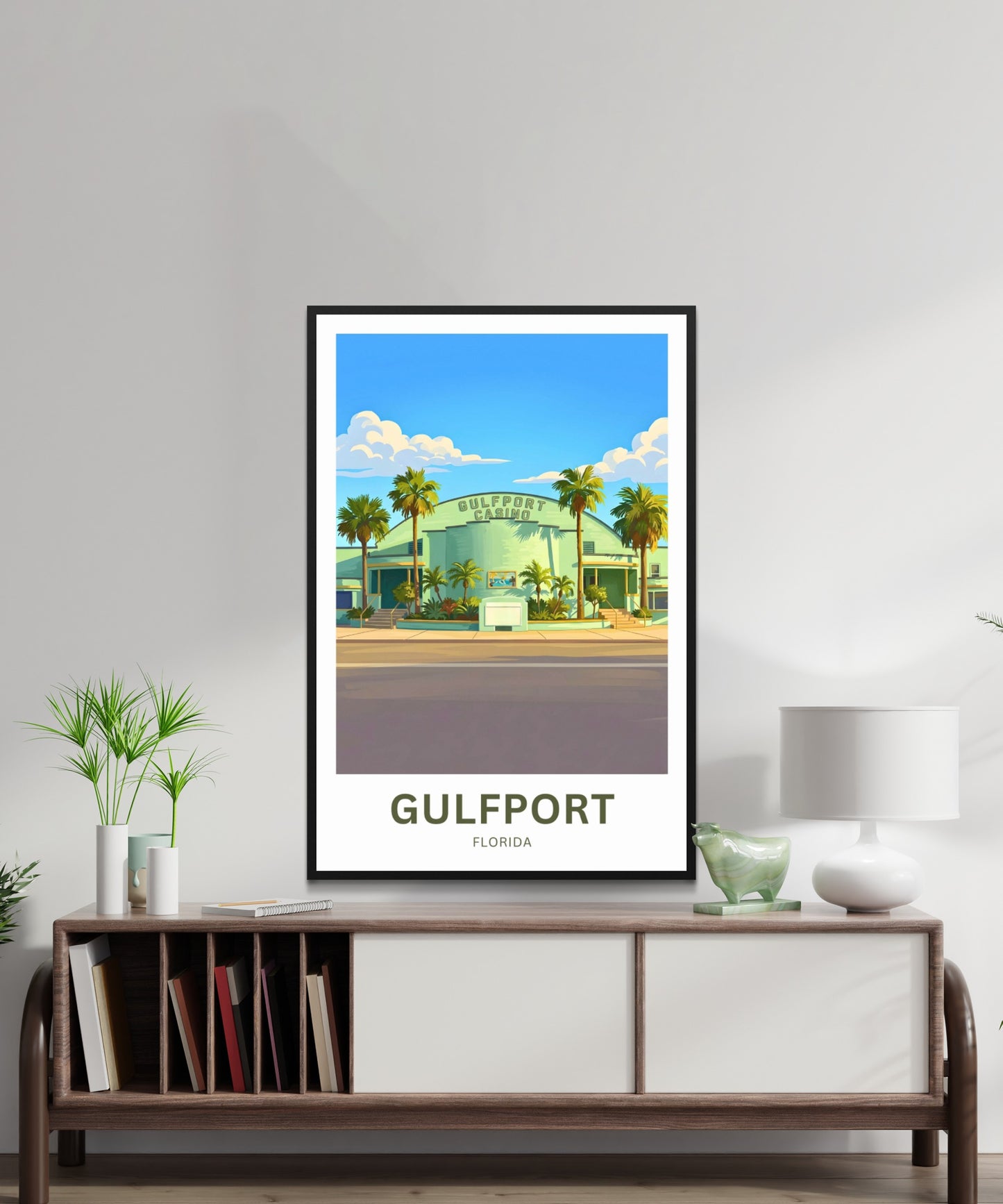Gulfport, Florida Travel Poster - Marina