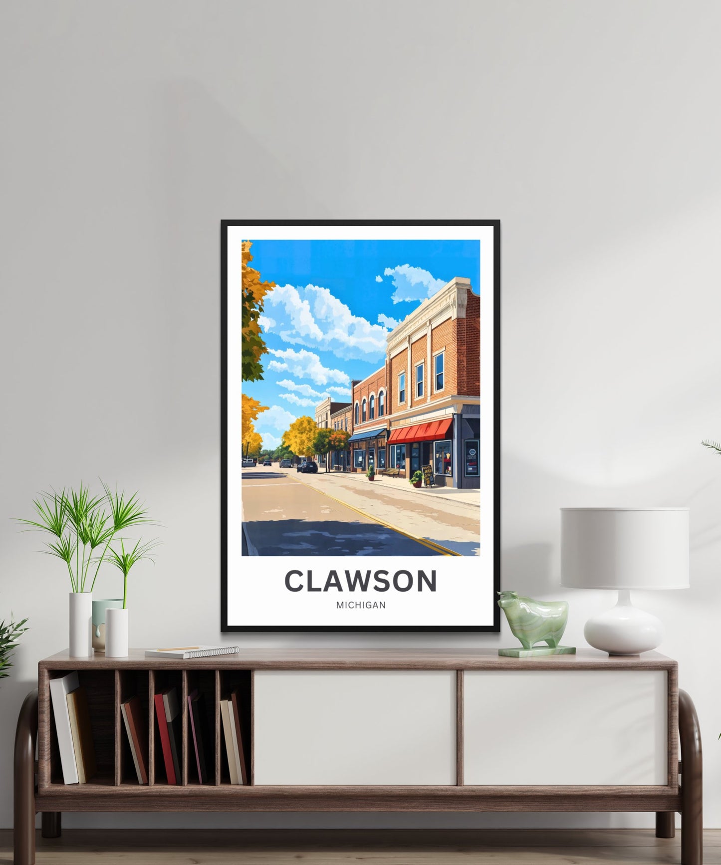 Clawson Travel Poster - City in Michigan