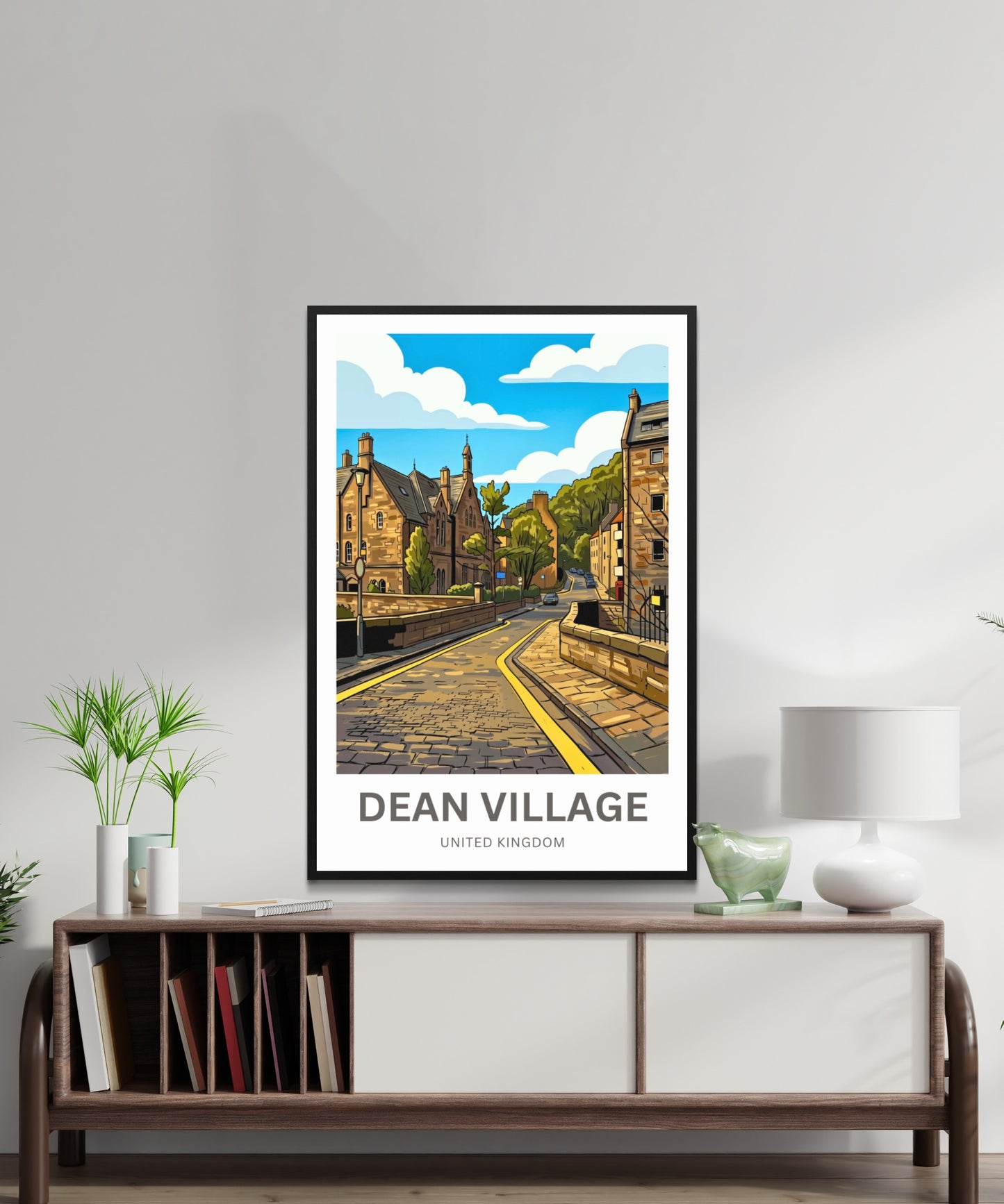 Dean Village Travel Poster - Edinburgh’s Quiet Side