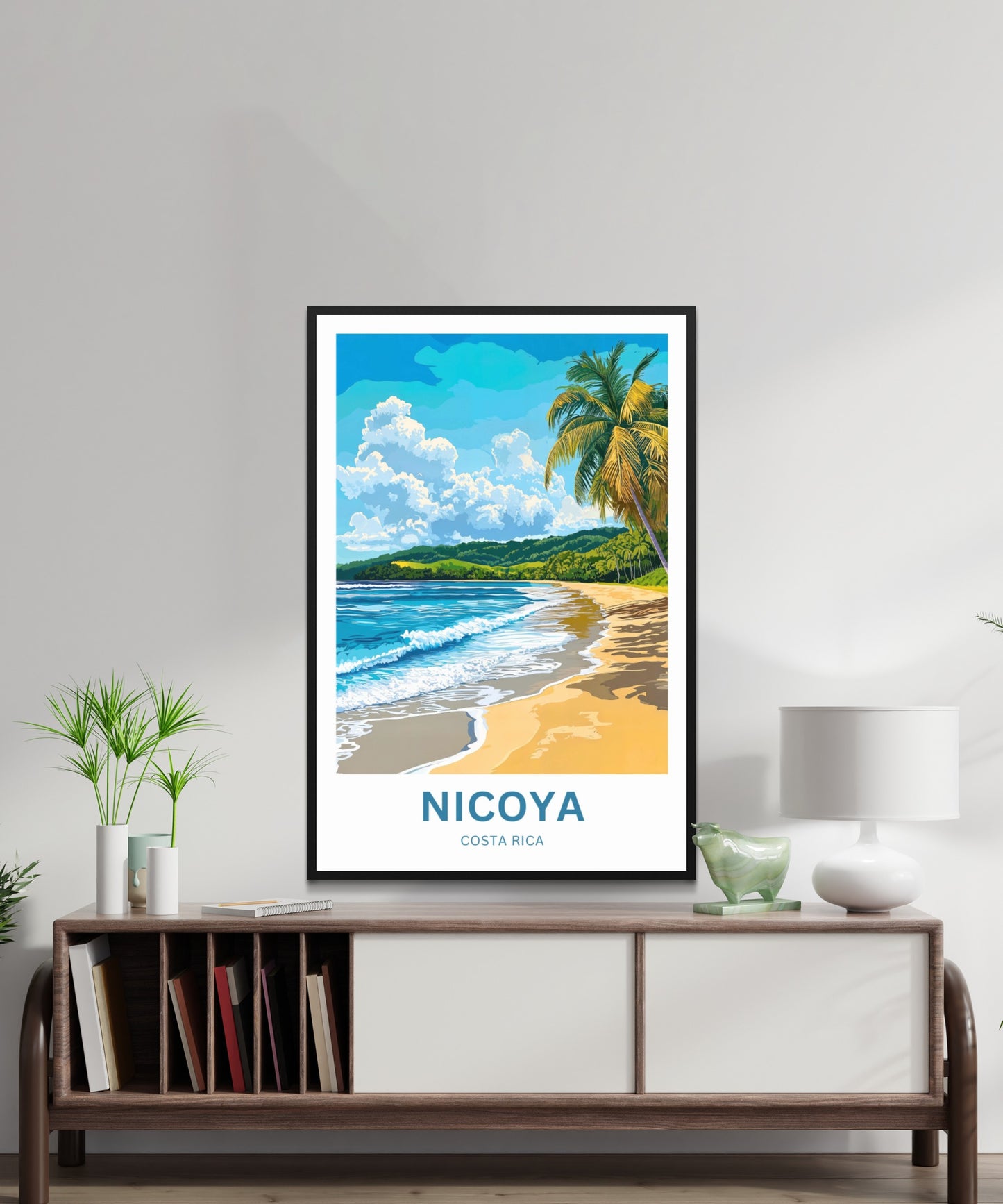 Nicoya Travel Poster  - Costa Rica Beach