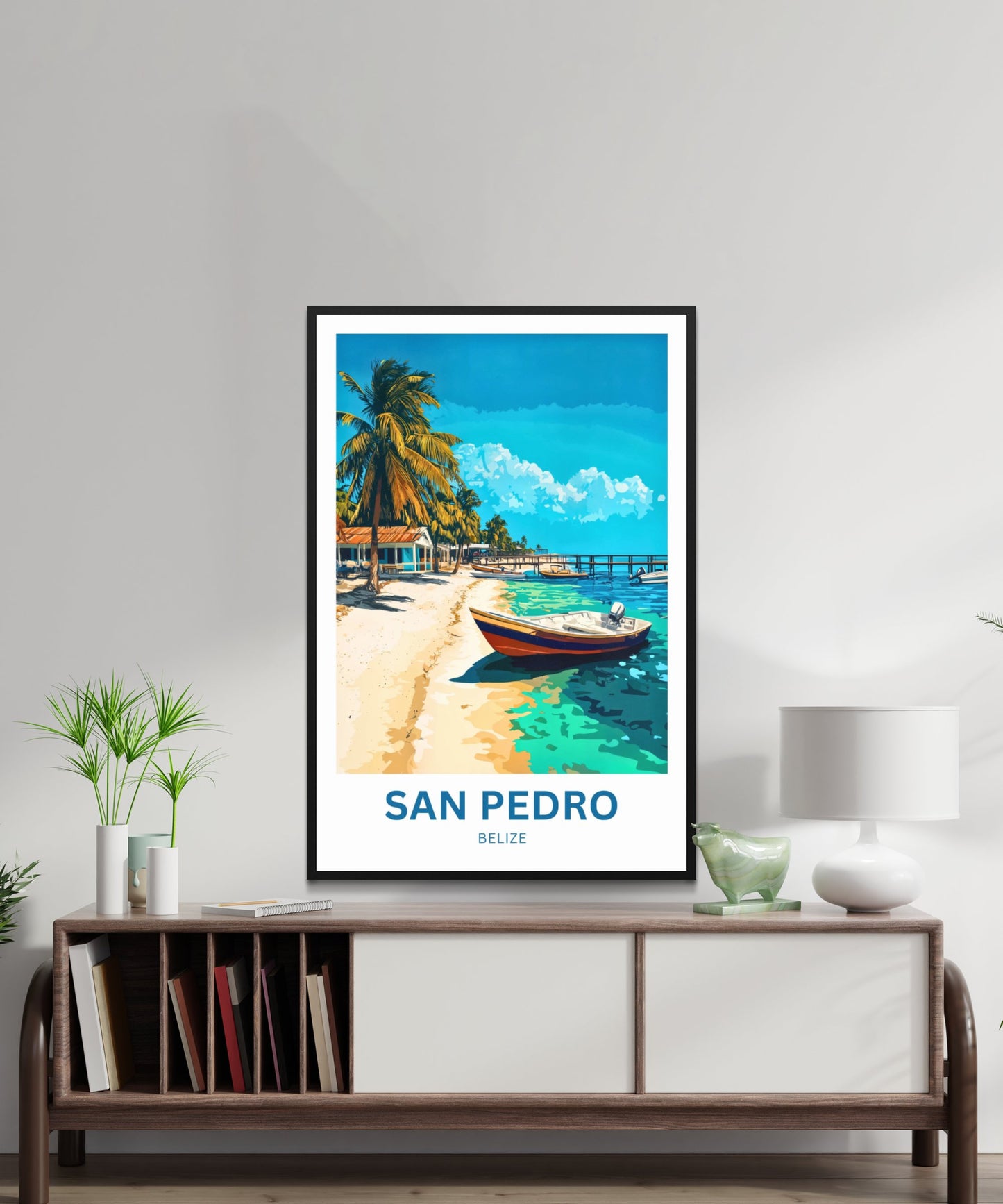 San Pedro, Belize Travel Poster