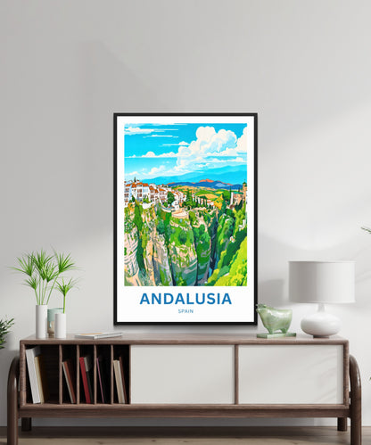 Andalusia Travel Poster - Olive Grove Lands