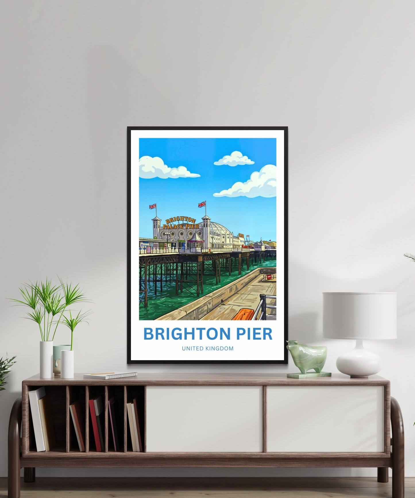 Brighton Palace Pier Travel Poster