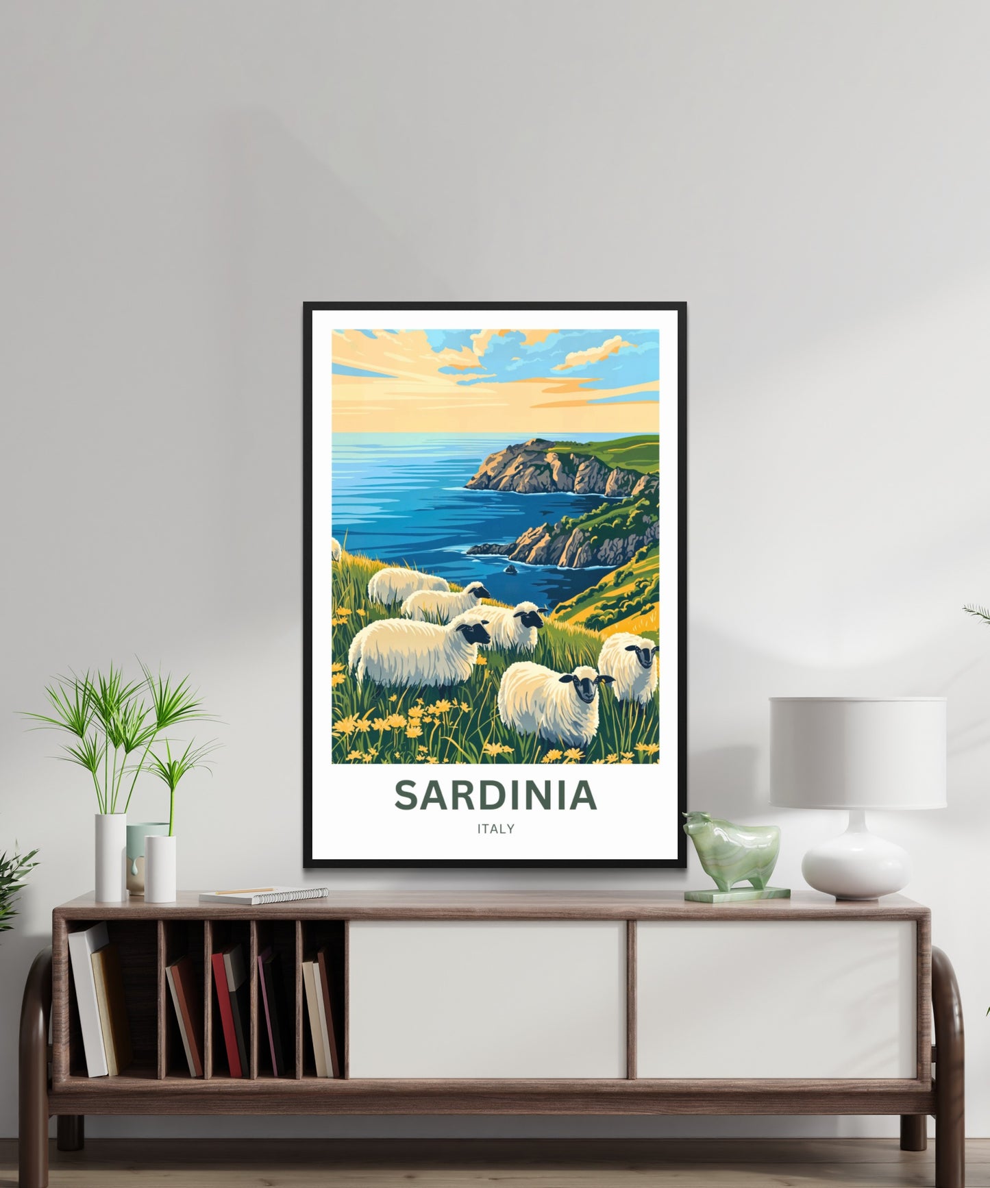 Sardinia Travel Poster - Where the Shepherds Roam