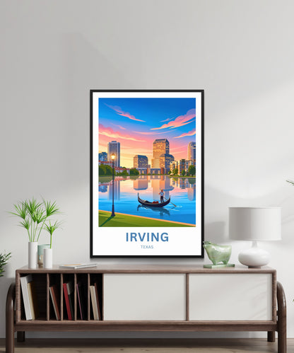 Las Colinas Irving, Texas Travel Poster