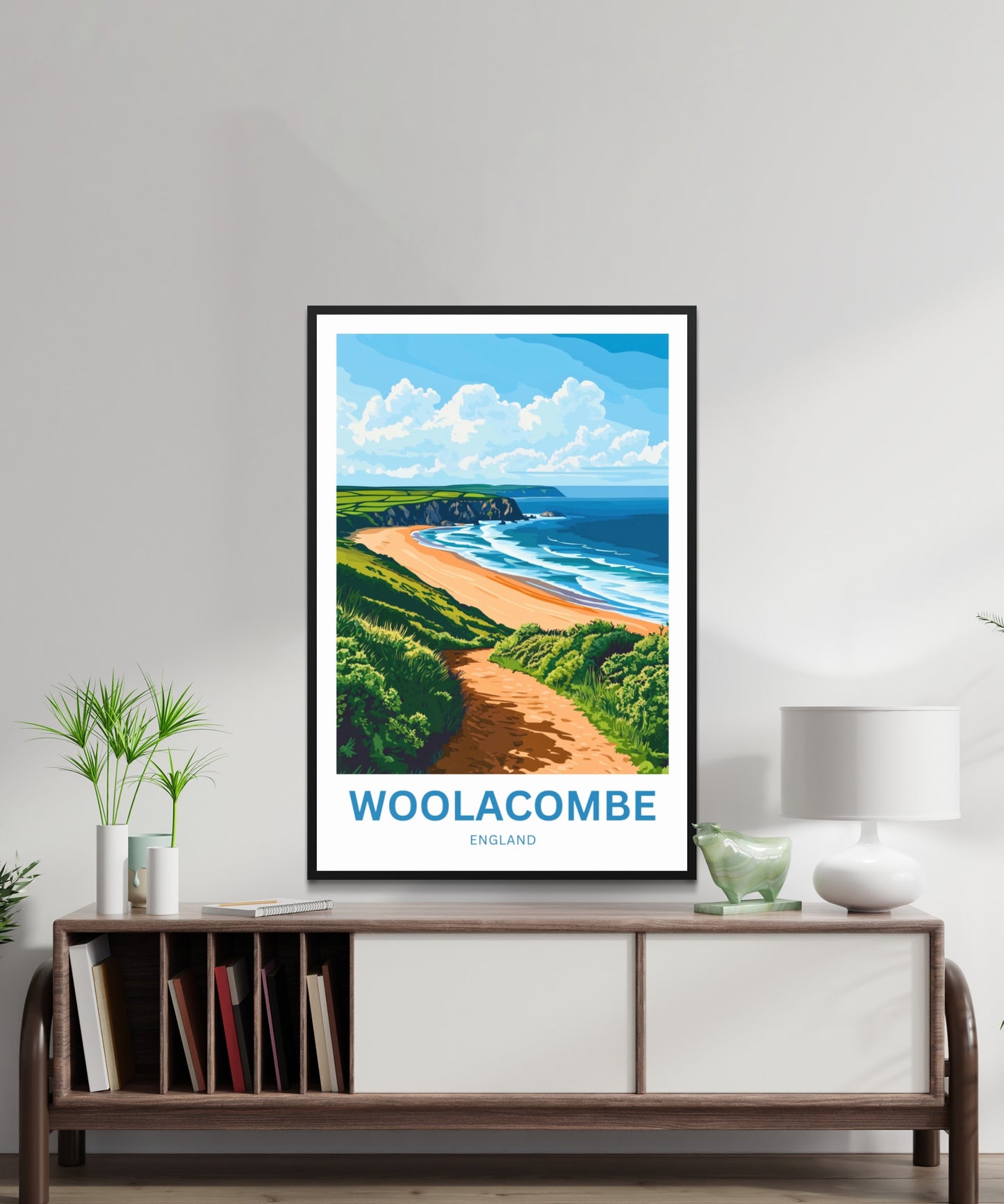 Woolacombe Travel Poster - Captivating Endless Horizons
