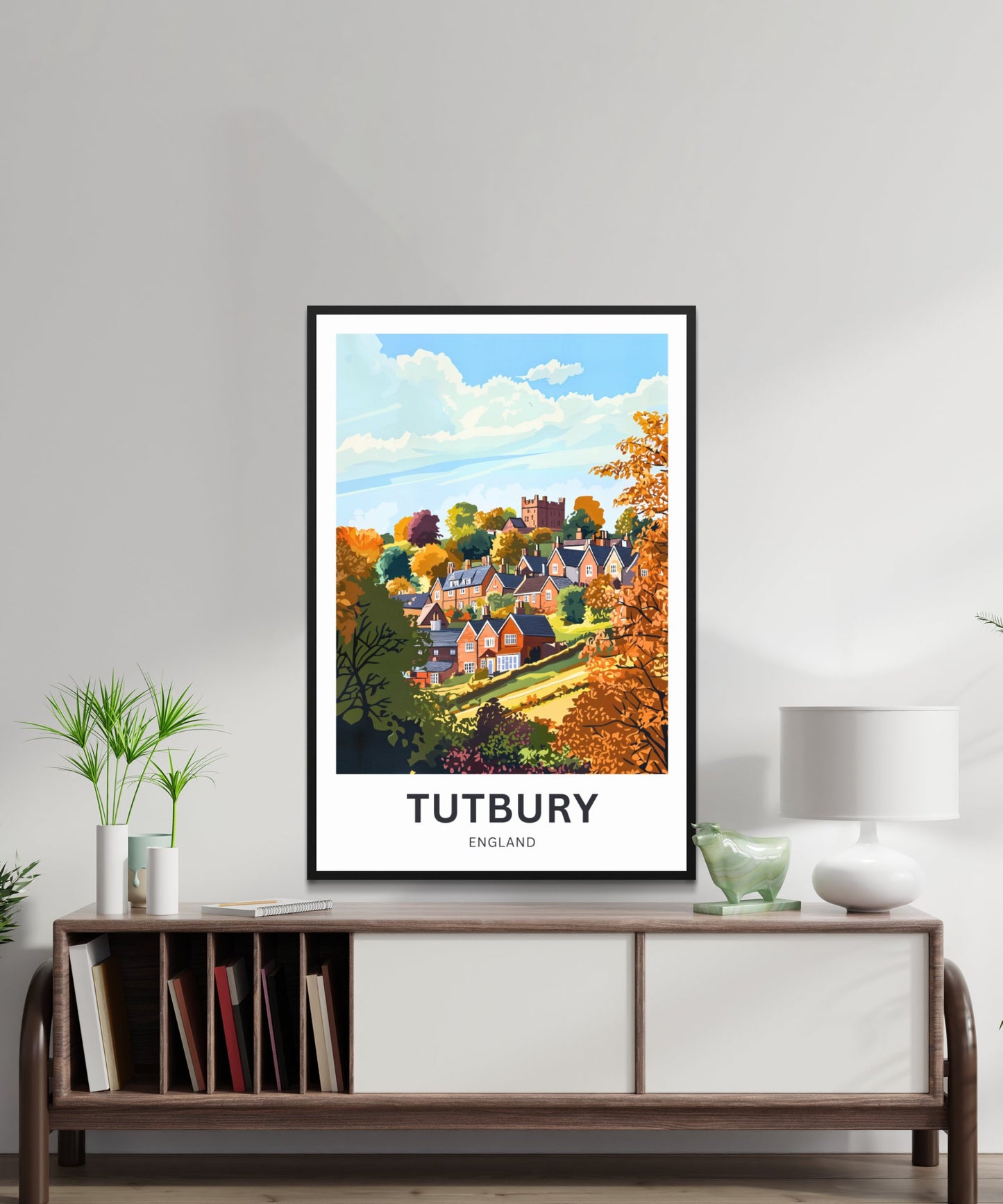 Tutbury Travel Poster - A Historic English Gem