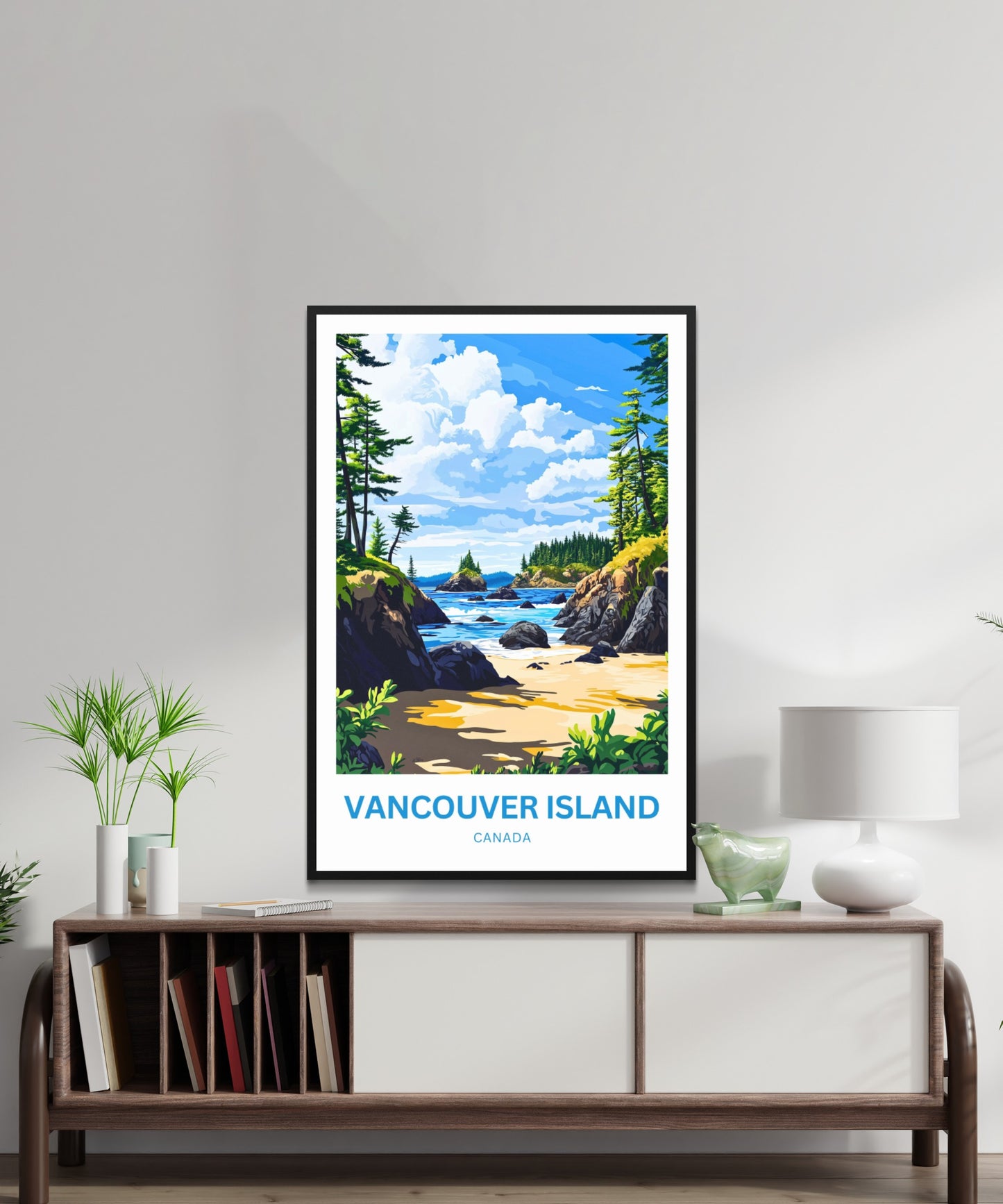 Vancouver Island Travel Poster - The Call of the Wild Coast