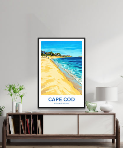 Cape Cod Travel Poster -  Summer by the Shore