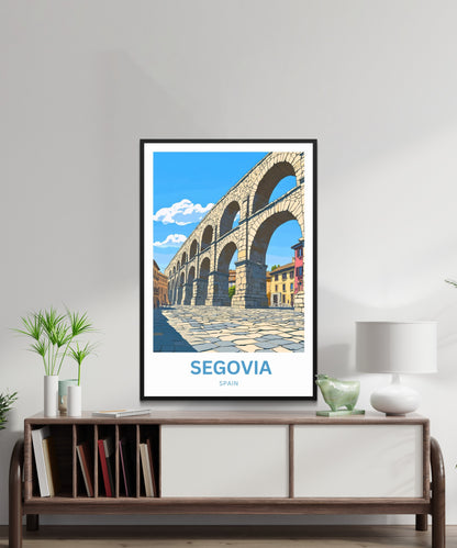 Segovia Travel Poster - City of Stone and Story