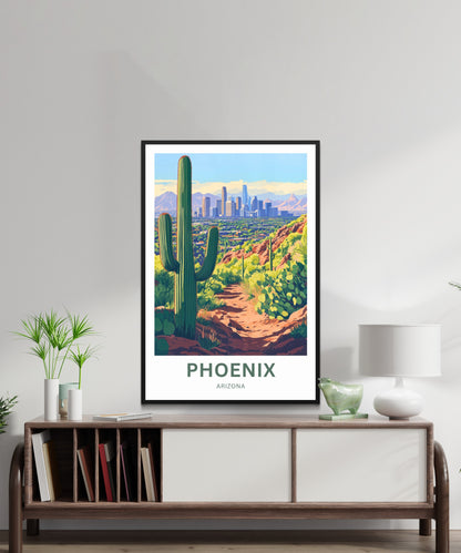Phoenix Travel Poster - Arizona Desert Dreams