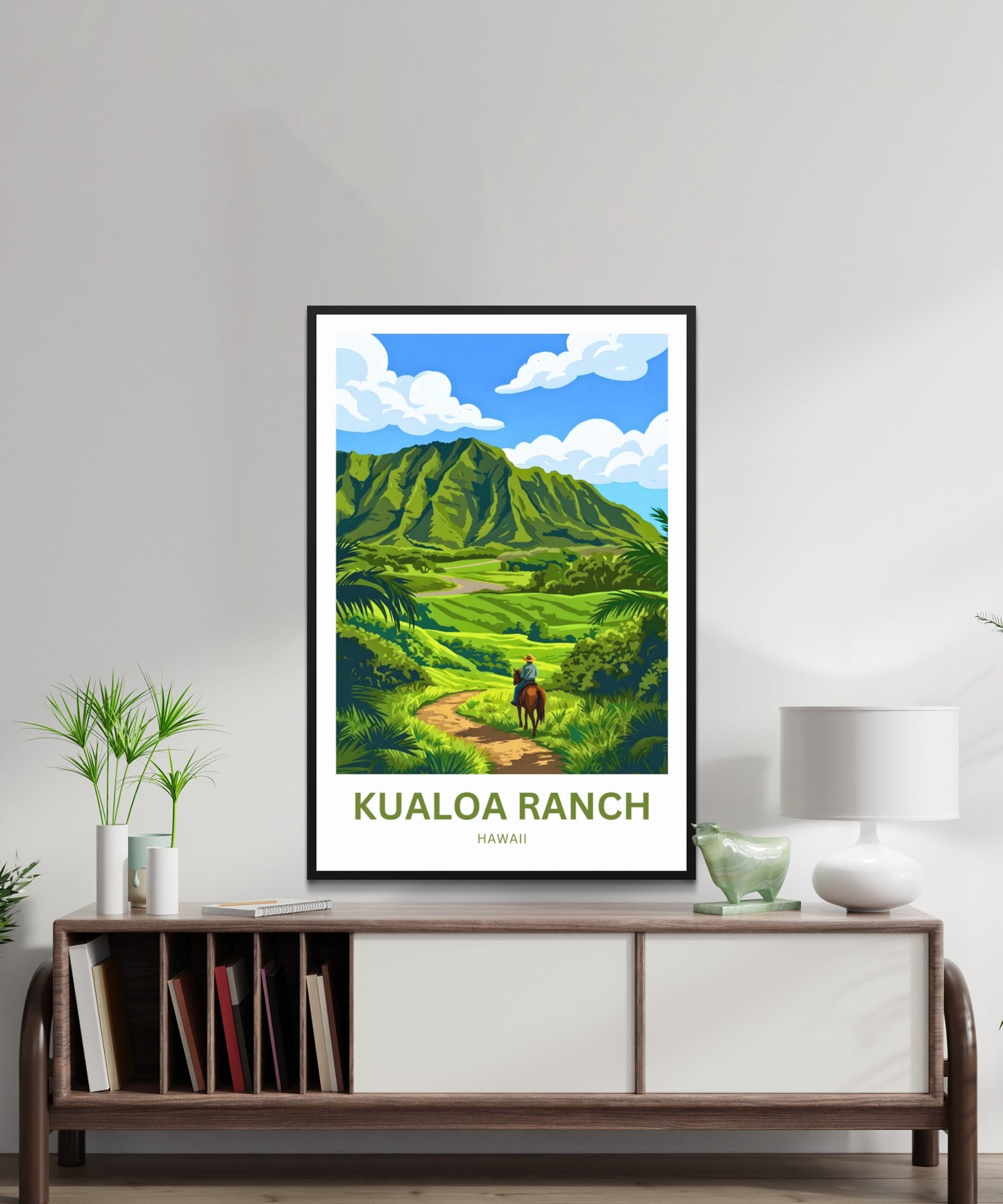 Kualoa Ranch  Travel Poster - Majestic Koʻolau