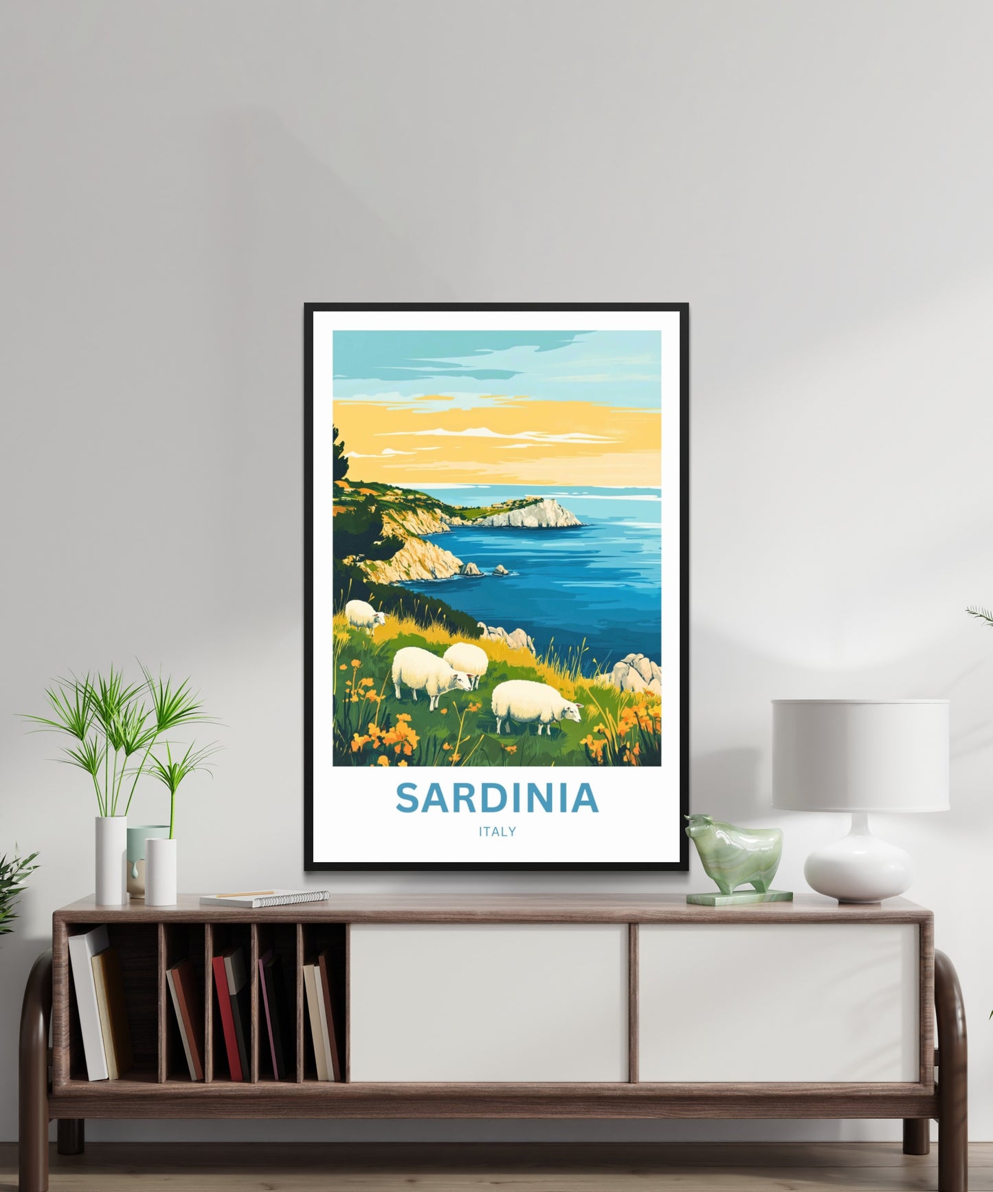 Sardinia Travel Poster - Pastoral Dreams of Sardinia