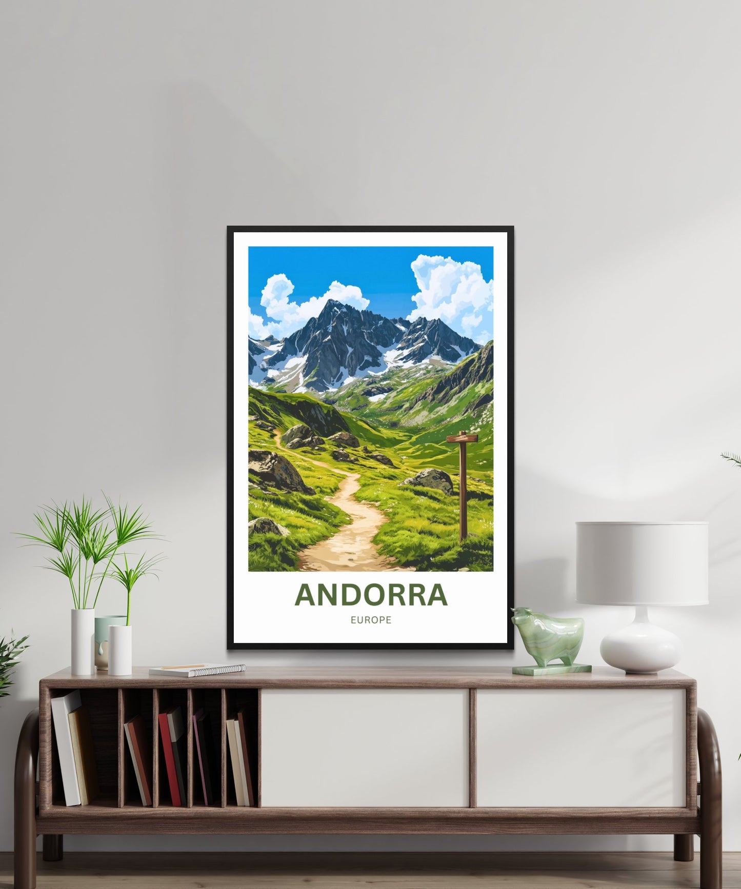 Andorra Travel Poster- Heart of the Pyrenees