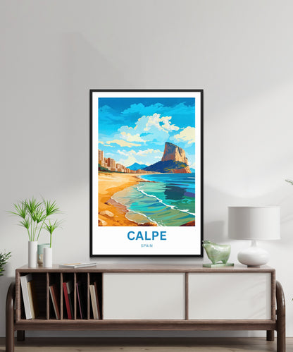 Calpe Travel Poster - Costa Blanca’s Coastal Gem