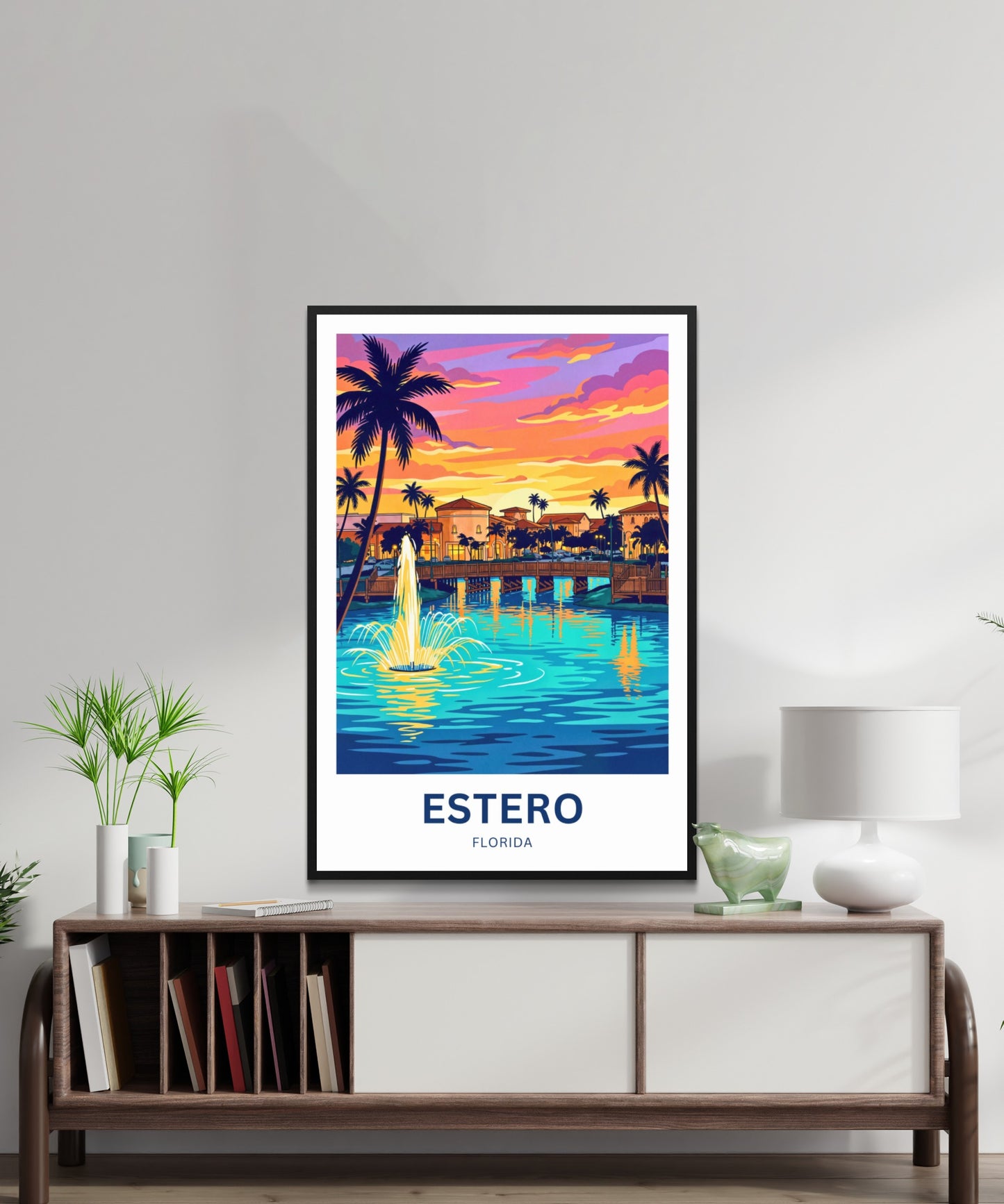 Estero Travel Poster - Golden Hour Escape
