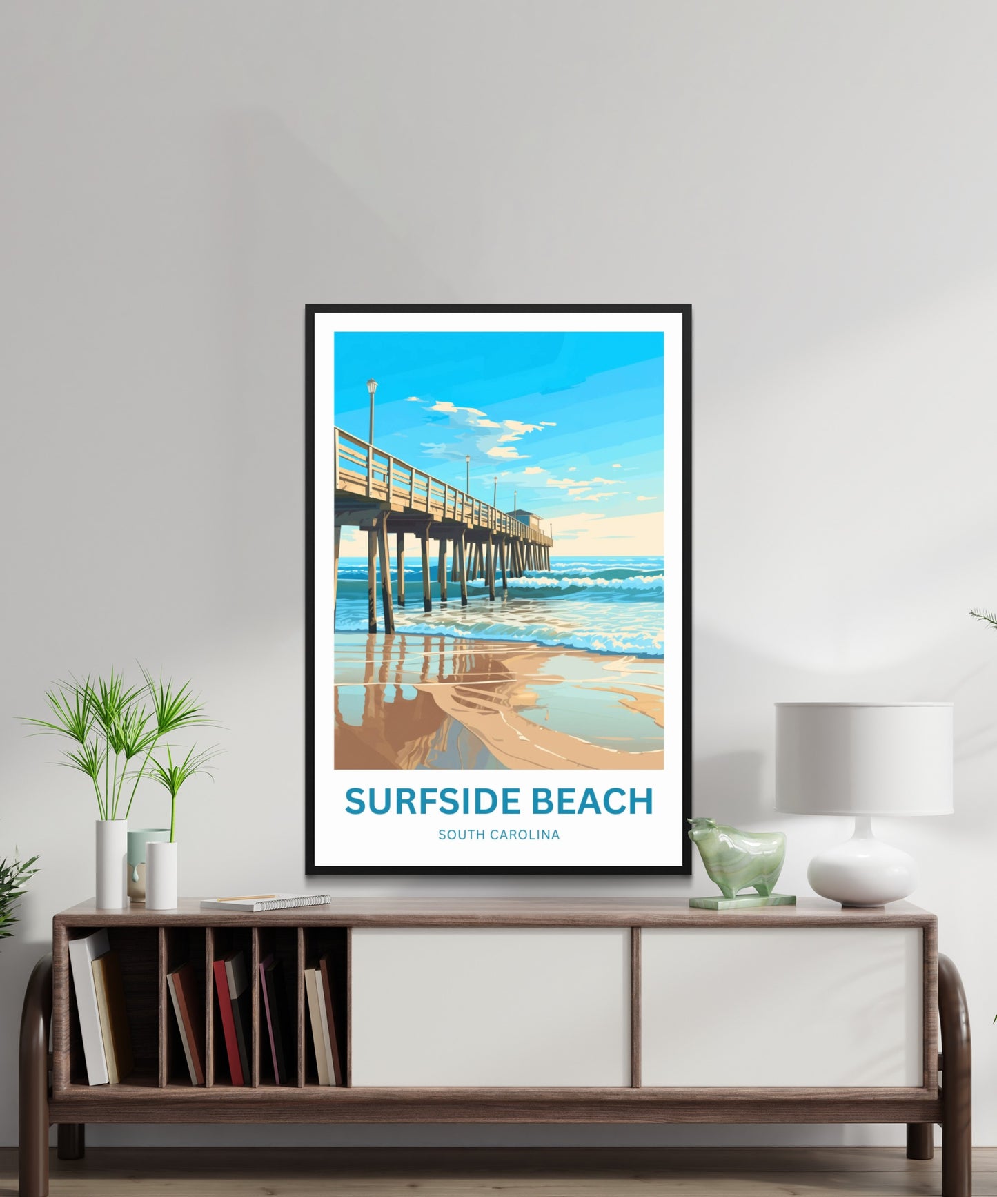 Surfside Beach Travel Poster -  South Carolina
