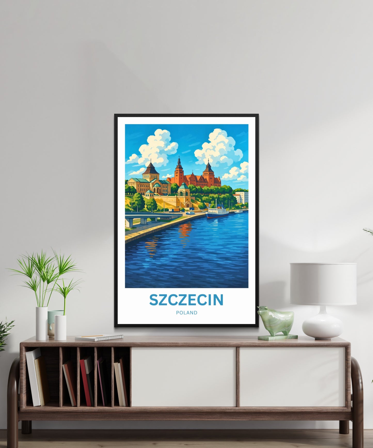 Szczecin Travel Poster -  Poland