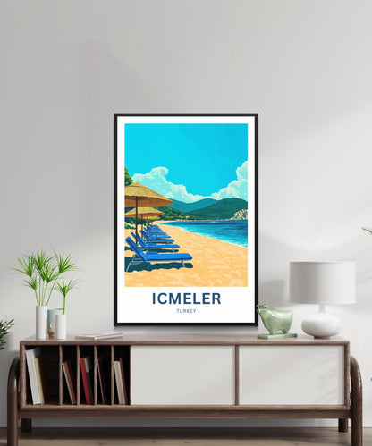 Içmeler Travel Poster- Captivating Beach in Turkey