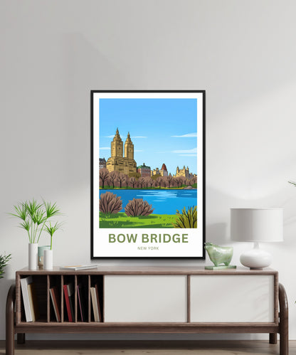 Bow Bridge  Travel Poster - Central Park
