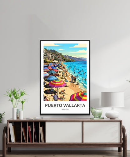Puerto Vallarta  Travel Poster - Coastal Charm