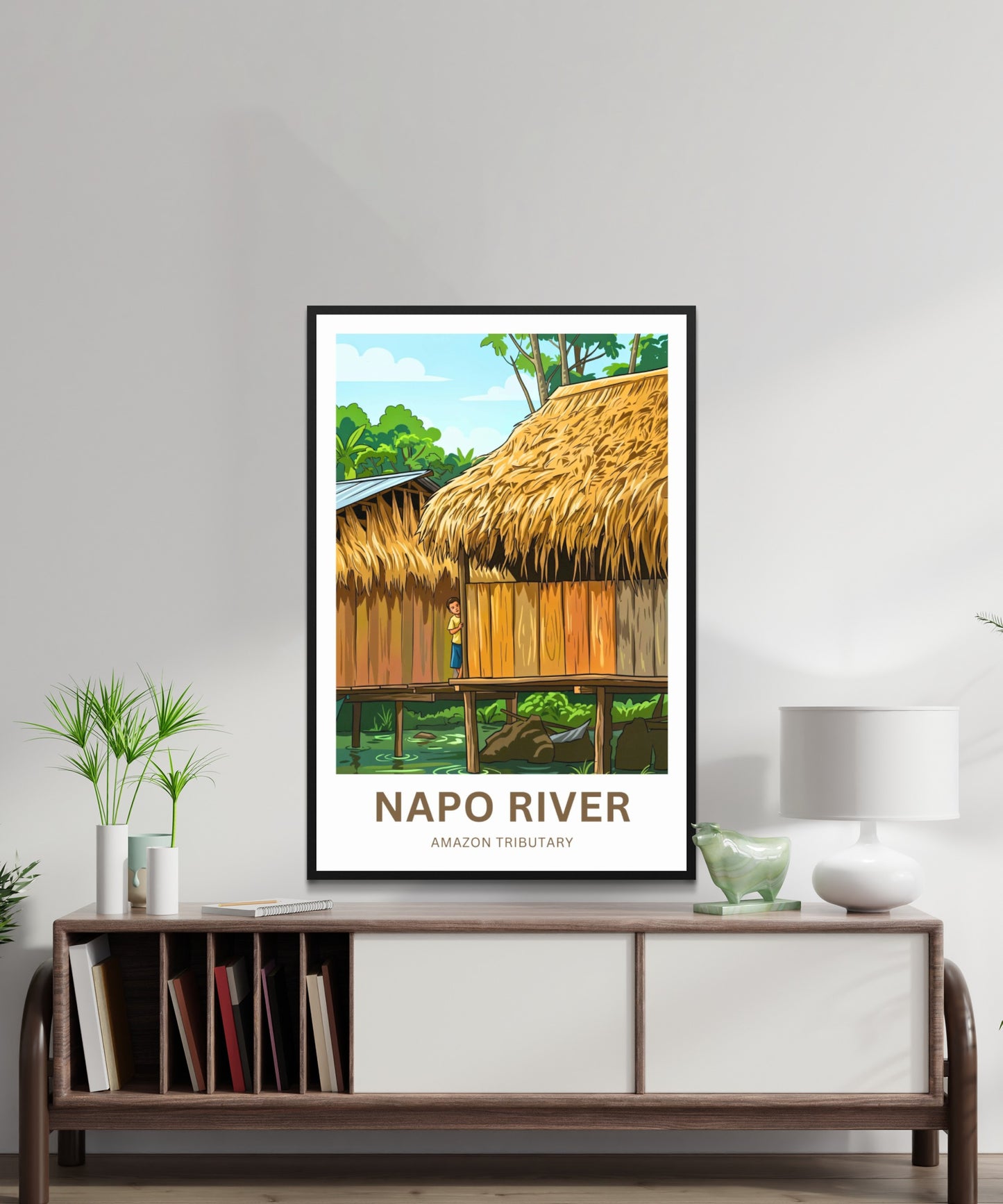 Napo River Travel Poster - Living