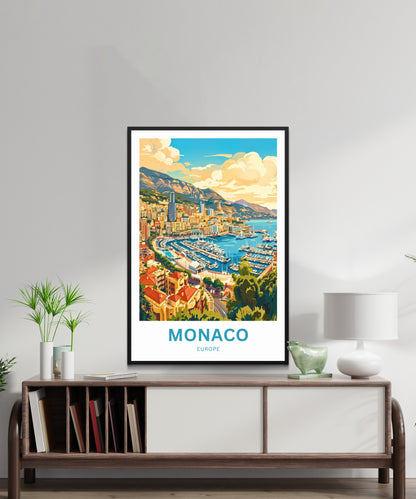 Monaco  Travel Poster - Seaside Splendor