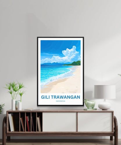 Gili Trawangan Travel Poster- Indonesia