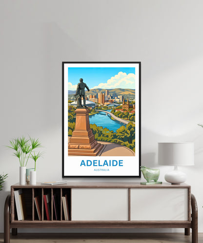 Adelaide Travel Print - Overlooking View